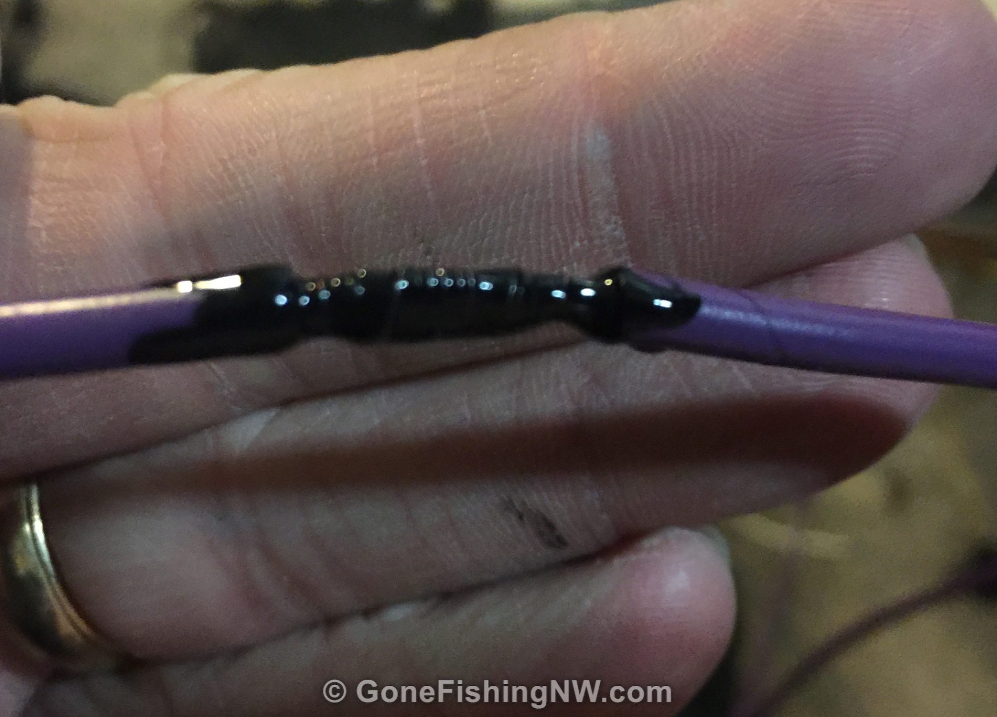 Liquid Electrical Tape on Joined Wires Gone Fishing Northwest